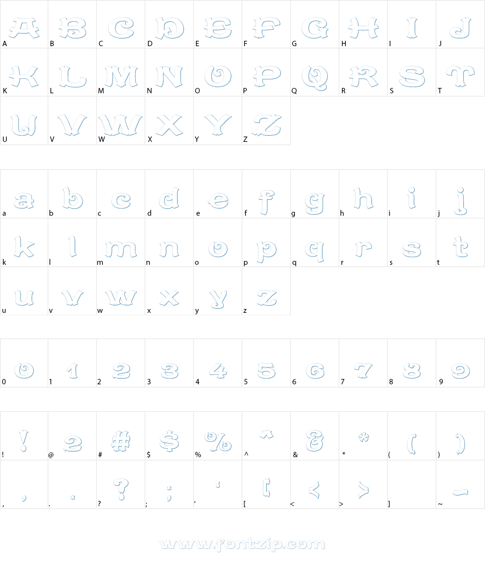 CaractereDoublet Font Character